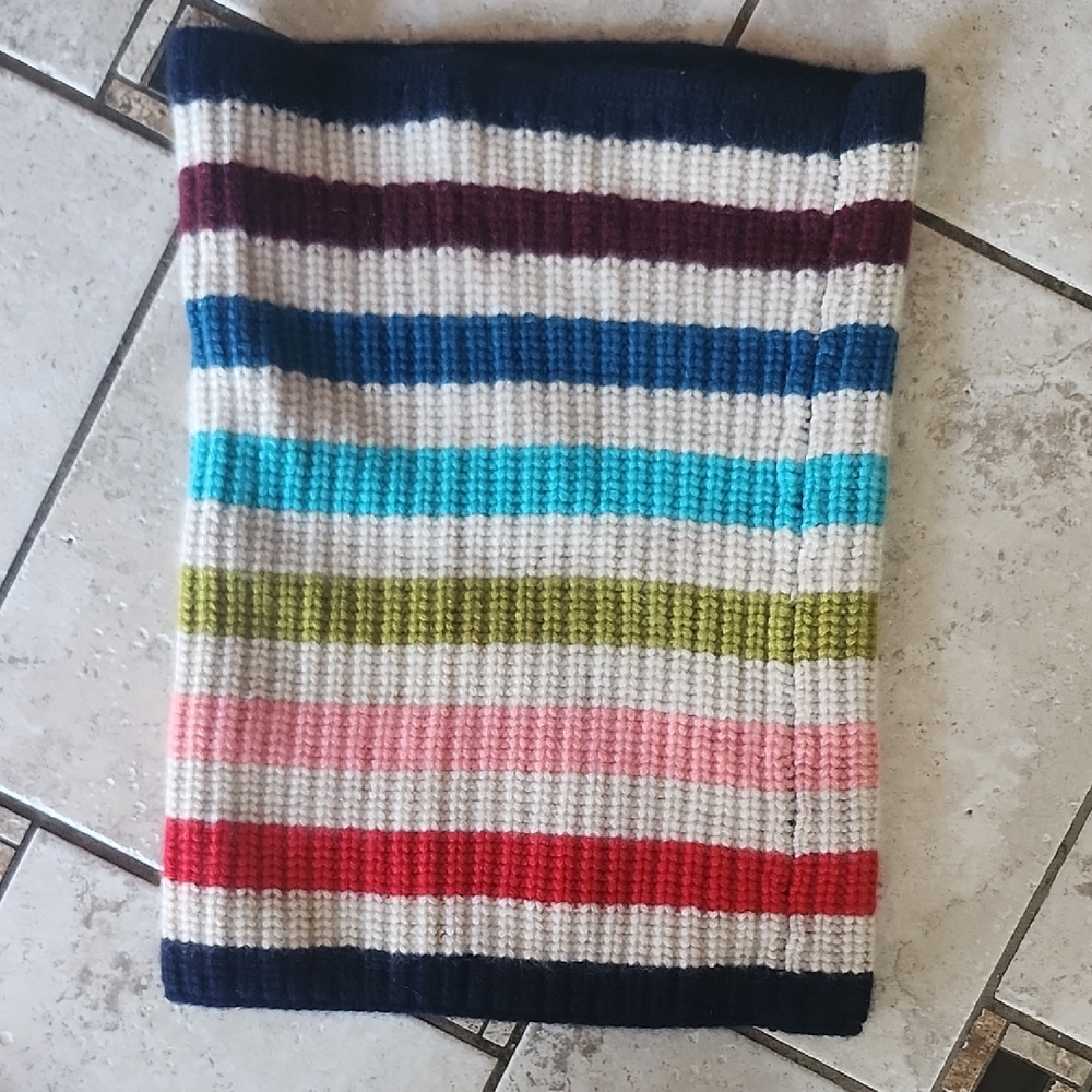 Tory Burch Multicolor Cashmere Knit Neck Warmer